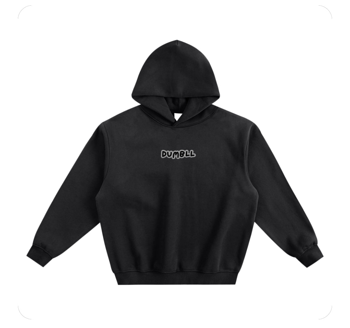 Fleeced boxy hoodie