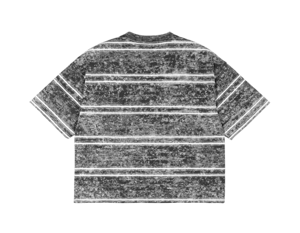 Snow Washed Striped Boxy Shirt