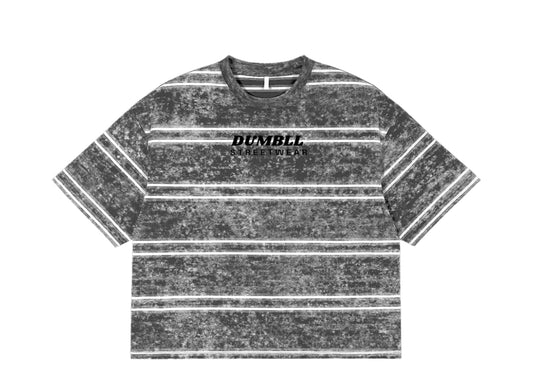 Snow Washed Striped Boxy Shirt