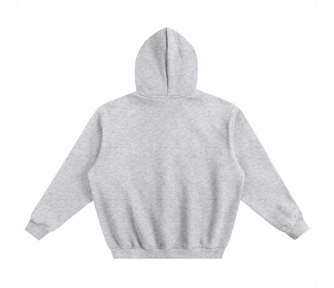 Fleeced boxy hoodie